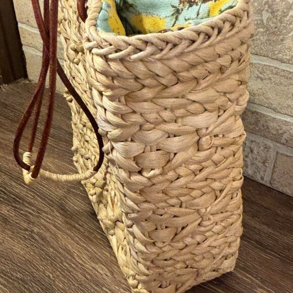 Zara Basic Collection Woven Rattan Wicker‎ Purse Beach Themed - Picture 6 of 7